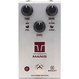 Keeley Manis Overdrive Effects Pedal Silver