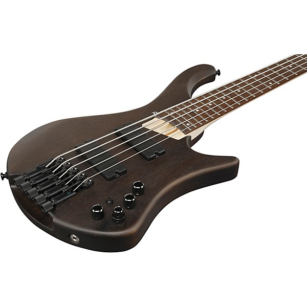 Ibanez EHB605 5-String Electric Bass Guitar Walnut Flat