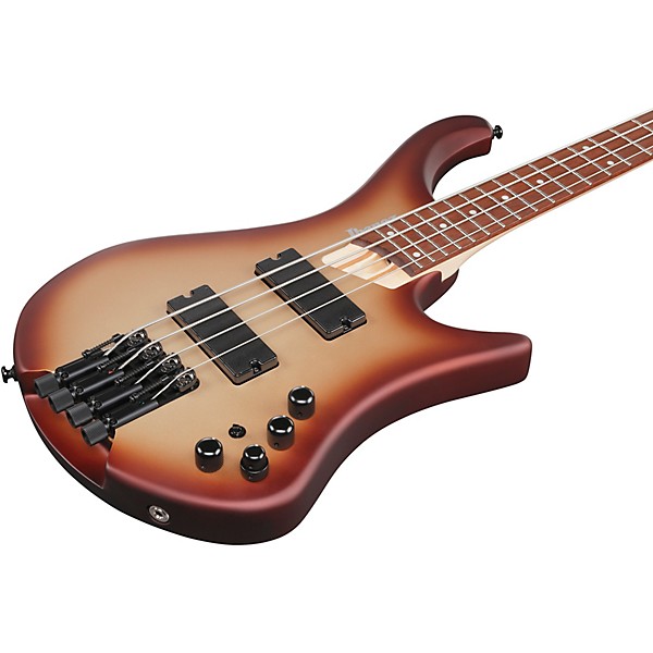 Ibanez EHB600 4-String Electric Bass Guitar Charred Champagne Burst Matte