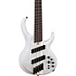 Ibanez BTB865MS 5-String Multi Scale Electric Bass Guitar Transparent White Flat thumbnail