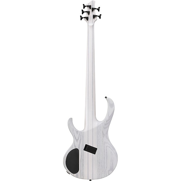 Ibanez BTB865MS 5-String Multi Scale Electric Bass Guitar Transparent White Flat