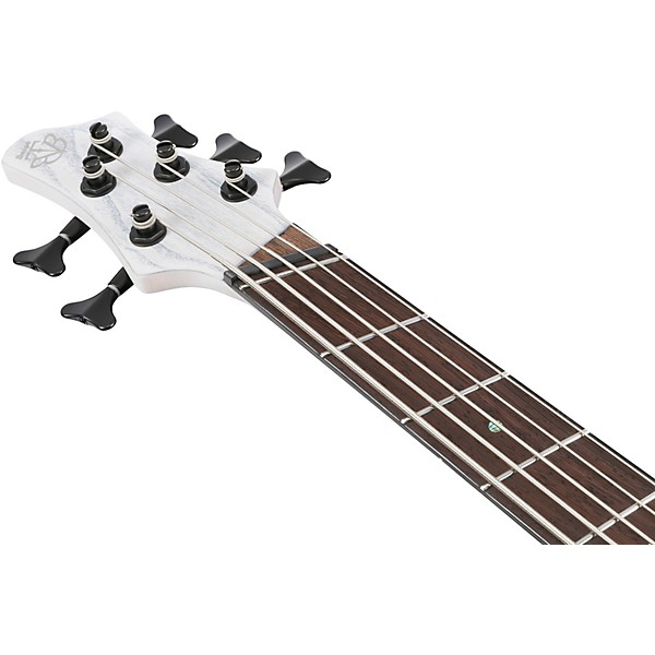 Ibanez BTB865MS 5-String Multi Scale Electric Bass Guitar Transparent White Flat
