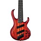 Ibanez BTB866MS 6-String Multi Scale Electric Bass Guitar Brown Topaz Burst Flat thumbnail