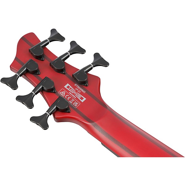 Ibanez BTB866MS 6-String Multi Scale Electric Bass Guitar Brown Topaz Burst Flat