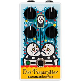 EarthQuaker Devices Dirt Transmitter Rancho De La Luna Fuzz Guitar Effects Pedal White