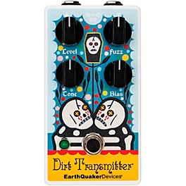EarthQuaker Devices Dirt Transmitter Rancho De La Luna Fuzz Guitar Effects Pedal White