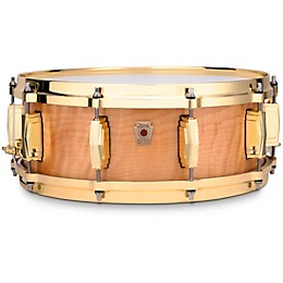 Ludwig Limited-Edition Maple Exotic Snare Drum With Steinway Crown Jewel Veneer & Brass Hardware 14 x 5 in. Iced Birch