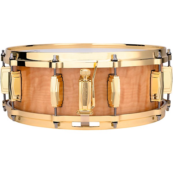 Ludwig Limited-Edition Maple Exotic Snare Drum With Steinway Crown Jewel Veneer & Brass Hardware 14 x 5 in. Iced Birch