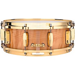 Ludwig Limited-Edition Maple Exotic Snare Drum With Steinway Crown Jewel Veneer & Brass Hardware 14 x 5 in. Iced Birch