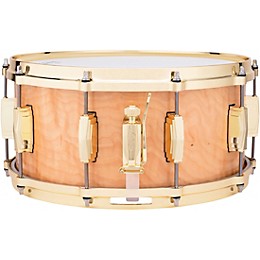 Ludwig Limited-Edition Maple Exotic Snare Drum With Steinway Crown Jewel Veneer & Brass Hardware 14 x 6.5 in. Iced Birch