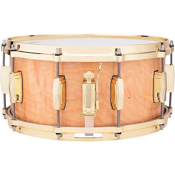 Ludwig Limited-Edition Maple Exotic Snare Drum With Steinway Crown Jewel Veneer & Brass Hardware 14 x 6.5 in. Iced Birch
