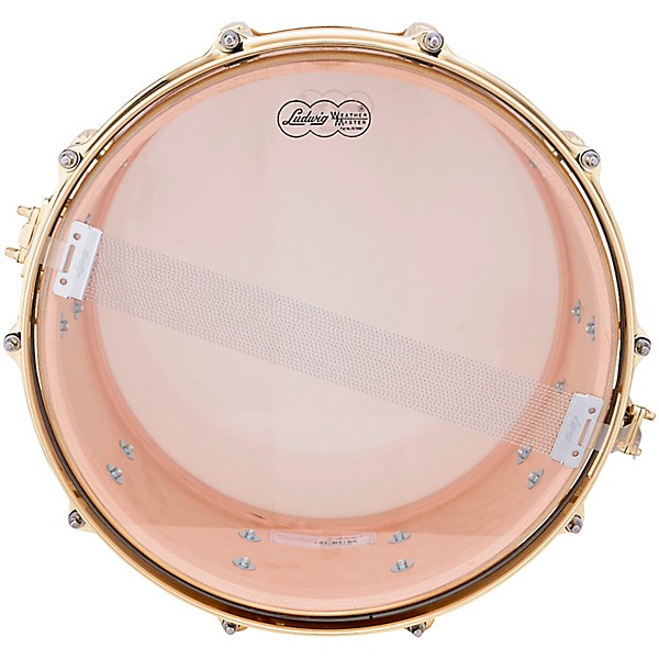 Ludwig Limited-Edition Maple Exotic Snare Drum With Steinway Crown Jewel Veneer & Brass Hardware 14 x 6.5 in. Iced Birch