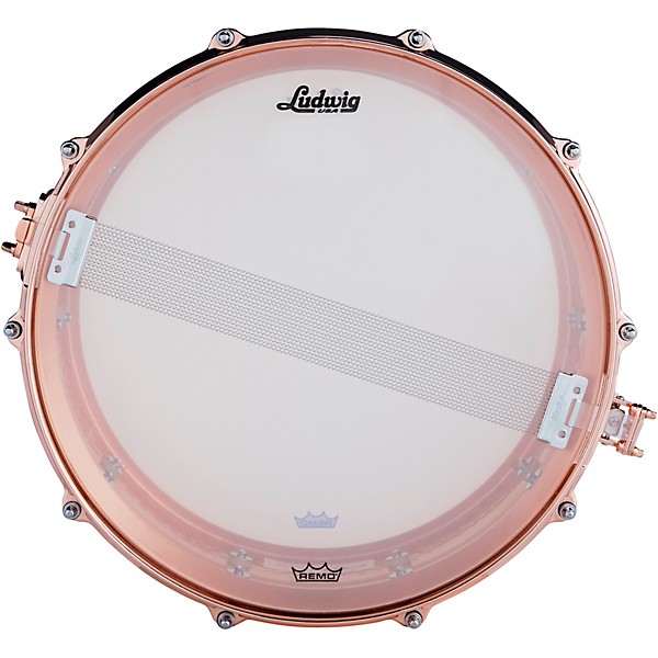 Ludwig Hammered CopperPhonic Snare Drum with Copper Hardware 14 x 6.5 in.