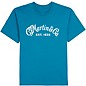 Martin Logo T-Shirt (White Script) Ocean Blue Large thumbnail