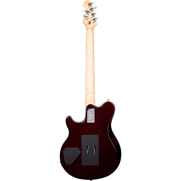 Ernie Ball Music Man Axis Premium One Piece Quilt Top Electric Guitar Translucent Gold