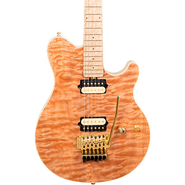 Ernie Ball Music Man Axis Premium One Piece Quilt Top Electric Guitar Natural Premium