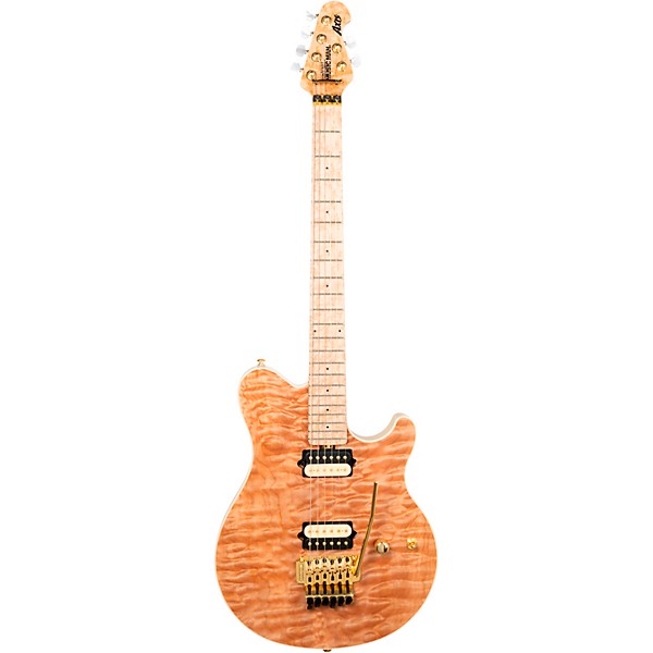 Ernie Ball Music Man Axis Premium One Piece Quilt Top Electric Guitar Natural Premium