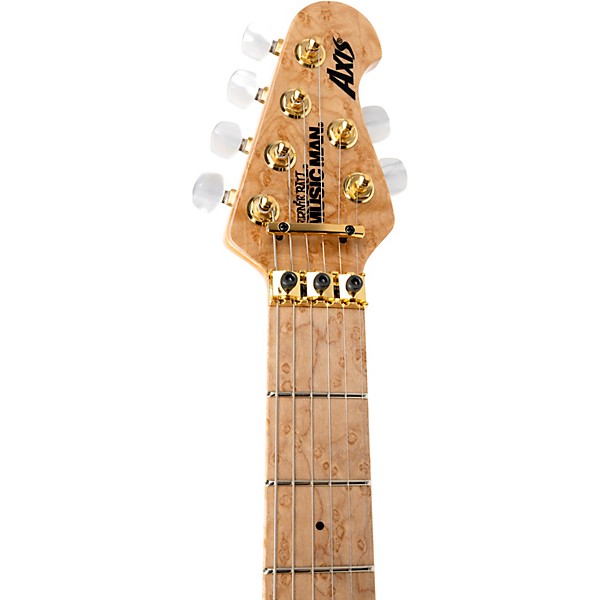 Ernie Ball Music Man Axis Premium One Piece Quilt Top Electric Guitar Natural Premium