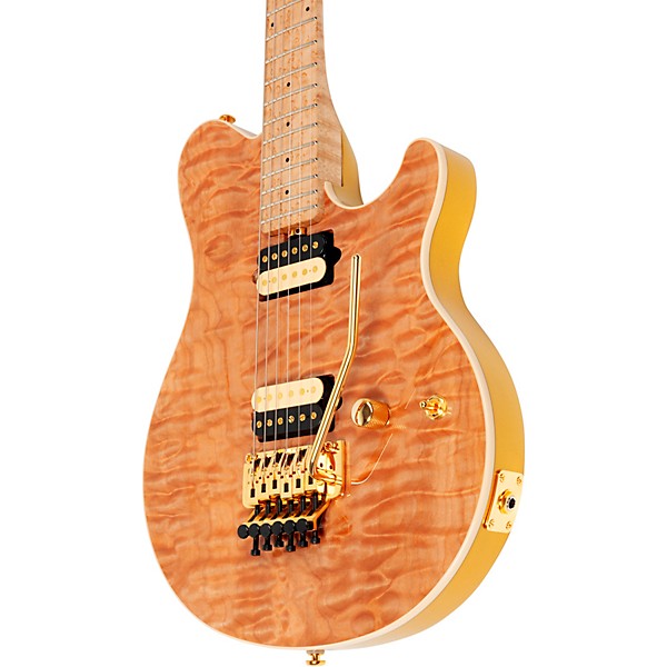 Ernie Ball Music Man Axis Premium One Piece Quilt Top Electric Guitar Natural Premium