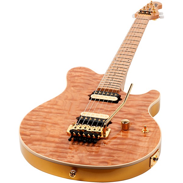 Ernie Ball Music Man Axis Premium One Piece Quilt Top Electric Guitar Natural Premium