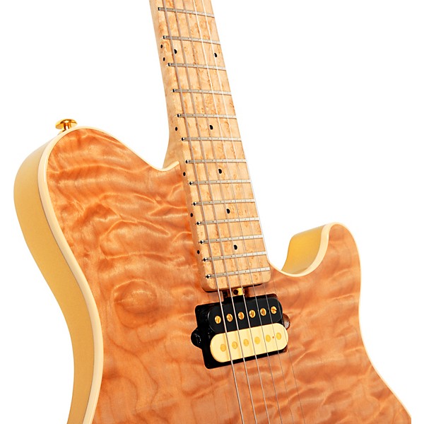 Ernie Ball Music Man Axis Premium One Piece Quilt Top Electric Guitar Natural Premium
