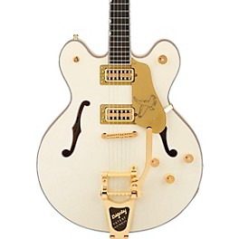 Gretsch Guitars Falcon Center Block LTD Double-Cut with String-Thru Bigsby Electric Guitar Vintage White