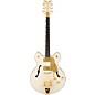 Gretsch Guitars Falcon Center Block LTD Double-Cut with String-Thru Bigsby Electric Guitar Vintage White