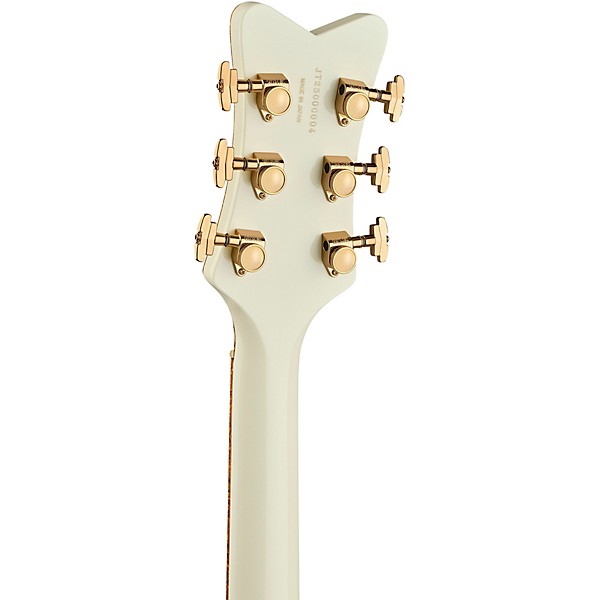 Gretsch Guitars Falcon Center Block LTD Double-Cut with String-Thru Bigsby Electric Guitar Vintage White