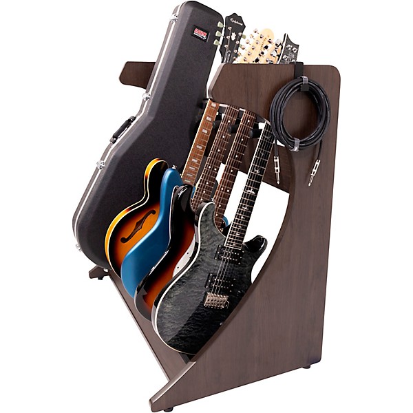 Gator Frameworks Elite Five Electric/Acoustic Guitar Rack Brown