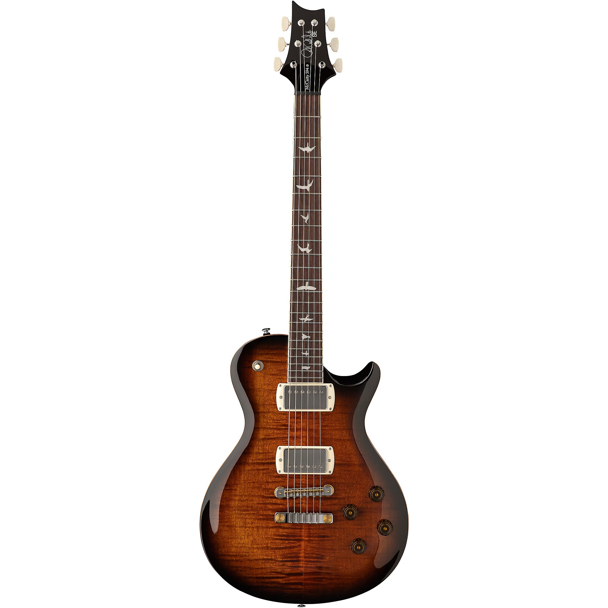 PRS SE McCarty 594 Singlecut Electric Guitar Black Gold Sunburst