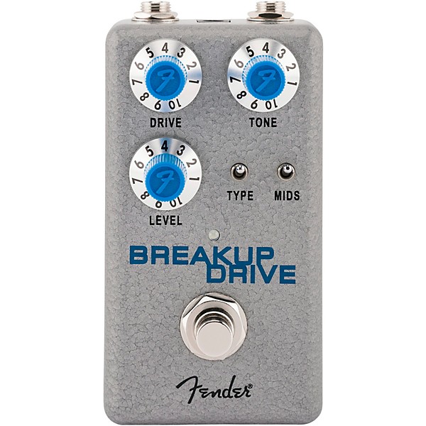Fender Hammertone Breakup Drive Effects Pedal Gray and Blue