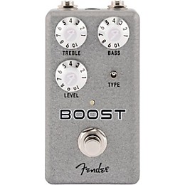 Fender Hammertone Boost Effects Pedal Gray and Black