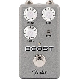 Fender Hammertone Boost Effects Pedal Gray and Black