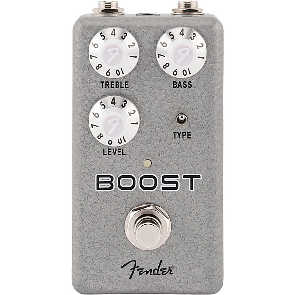 Fender Hammertone Boost Effects Pedal Gray and Black
