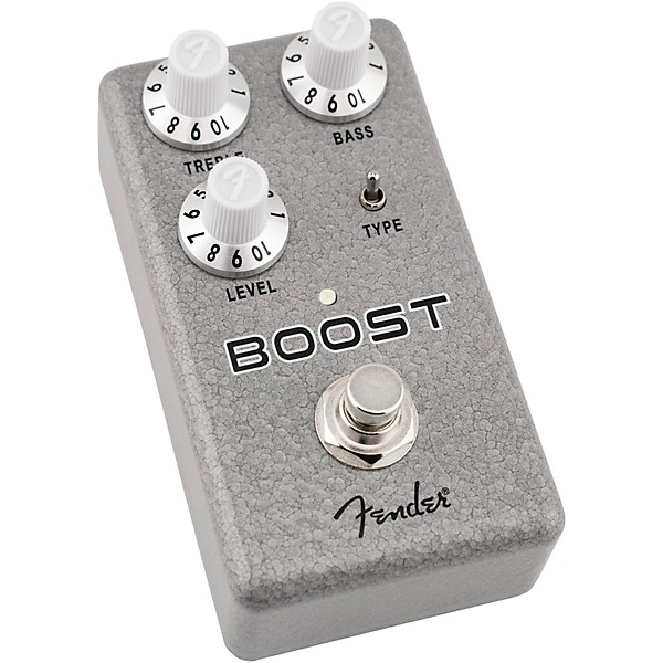 Fender Hammertone Boost Effects Pedal Gray and Black
