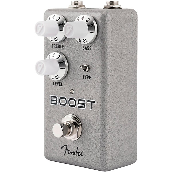 Fender Hammertone Boost Effects Pedal Gray and Black