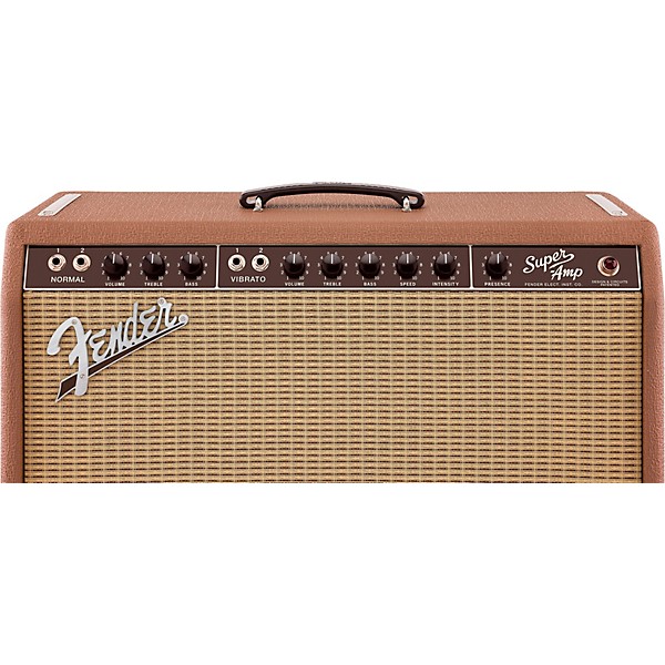 Fender 62 Super Amp 40W 2x10 Combo Amp Brown and Wheat