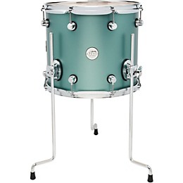 DW Design Series Maple Floor Tom 14 x 12 in. Satin Sage Metallic