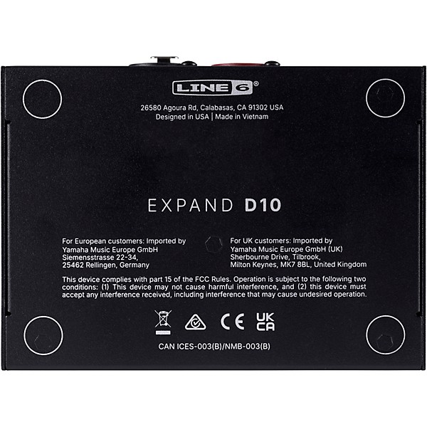 Line 6 Expand D10 Digital I/O Expansion for Helix Stadium Black