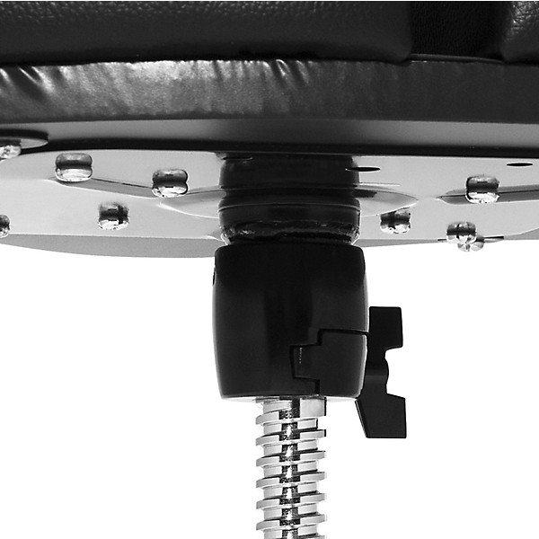 Ahead Spinal-G 3-Leg Drum Throne with Leopard Print Cloth Top and Black Sides 18 in.