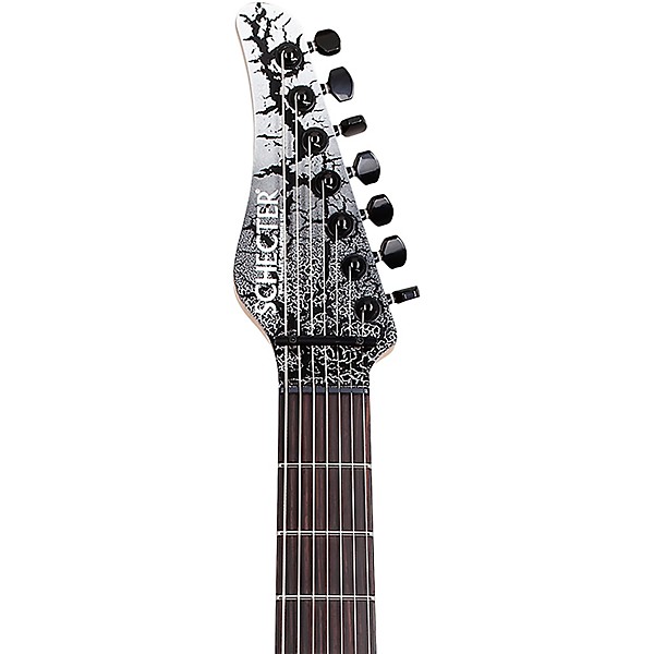 Schecter Guitar Research John Browne Zenith 7-String Electric Guitar - Fracture White