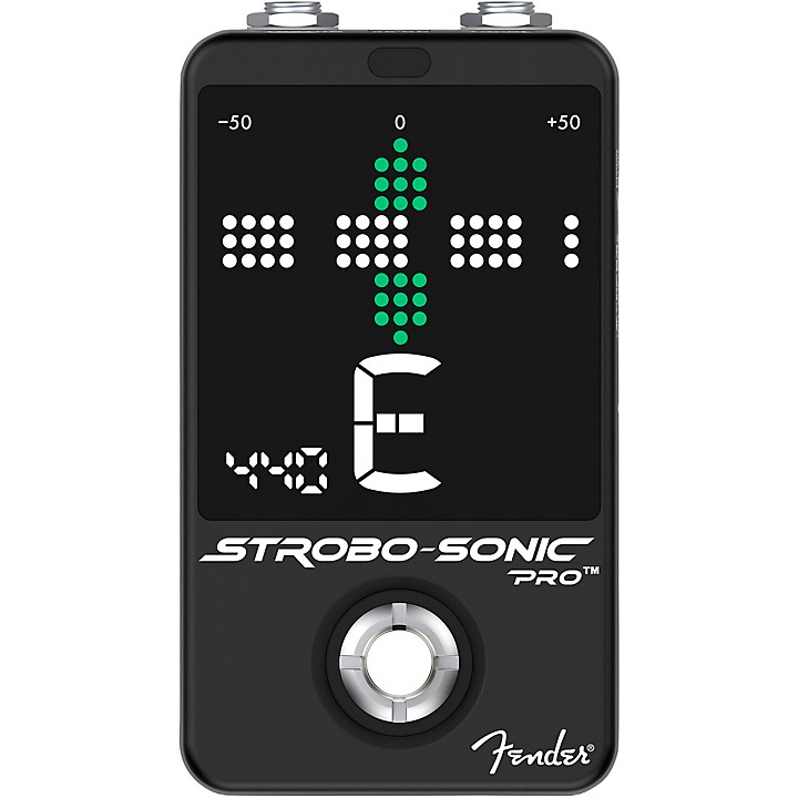 Fender STROBO-SONIC PRO ストロボチューナー Fender Strobo-Sonic Pro Tuner Pedal Black | Guitar Center
