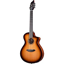 Breedlove Solo Pro Concert Nylon-String Classical Acoustic-Electric Guitar Edge Burst