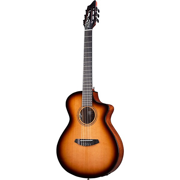 Breedlove Solo Pro Concert Nylon-String Classical Acoustic-Electric Guitar Edge Burst