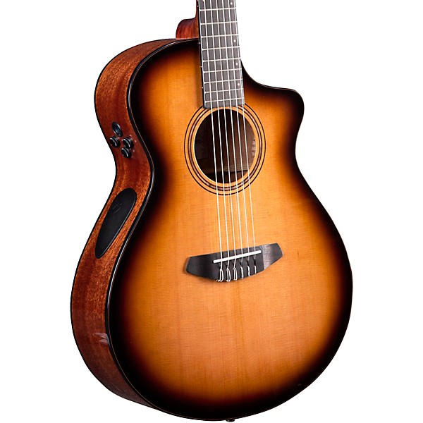 Breedlove Solo Pro Concert Nylon-String Classical Acoustic-Electric Guitar Edge Burst