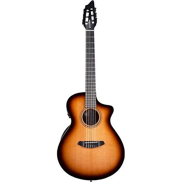 Breedlove Solo Pro Concert Nylon-String Classical Acoustic-Electric Guitar Edge Burst