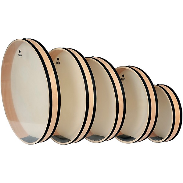 Sela Ocean Drum 55 cm (22"), Wooden Frame with Natural Skin