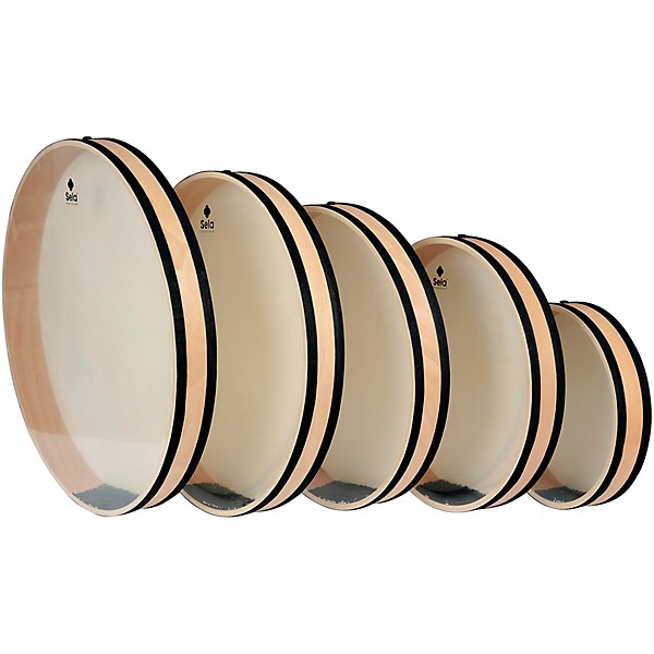 Sela Ocean Drum 50 cm (20"), Wooden Frame with Natural Skin
