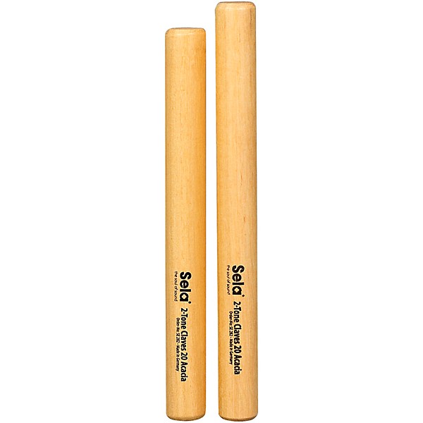 Sela 2-Tone Claves 20 Acacia