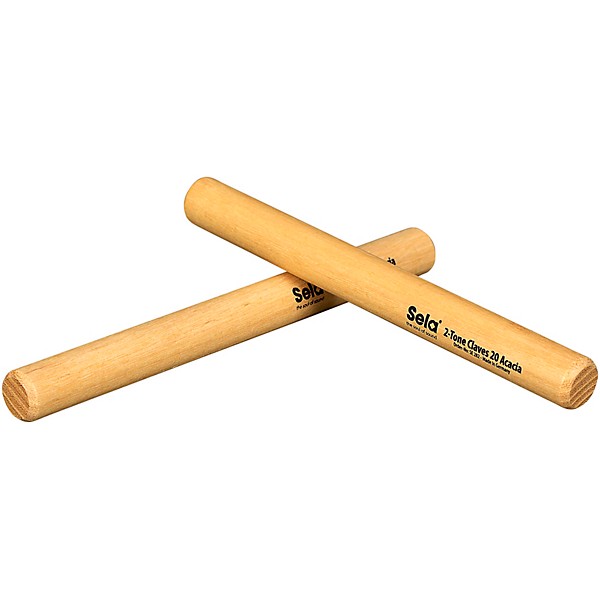 Sela 2-Tone Claves 20 Acacia